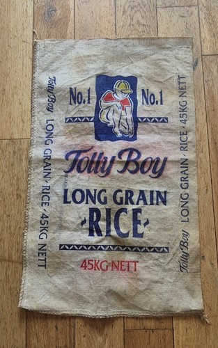 Vintage tolly boy rice - rice, sack