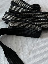 Silver Metal Chain on Black