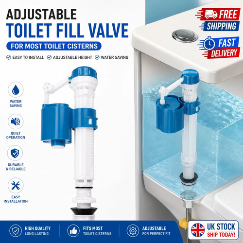 Toilet cistern valve fill - cistern, 1/2"