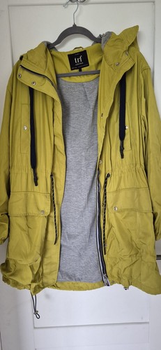 Zara trf mustard - yellow, hooded
