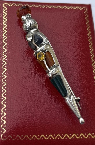 Scottish dirk kilt brooch - scottish,