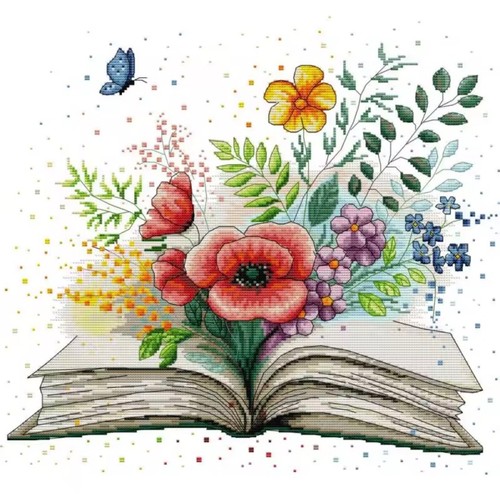 Spring books flowers - in, books,