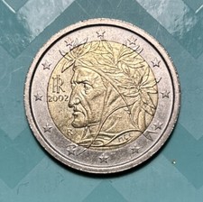 2 euro Coin, Italy, dante