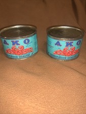 2 Tins Vintage Ako Crab Meat