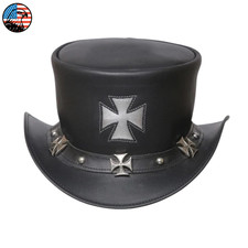 Handmade Leather Top Hat