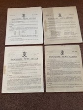 4 x WW2 Bangalore News Letters 1948 - Queen Victoria's Own Sappers and Miners