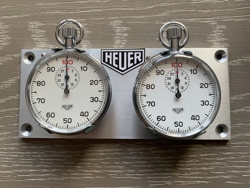 Heuer stopwatch panel - heuer,
