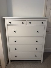 White IKEA Hemnes Chest Of