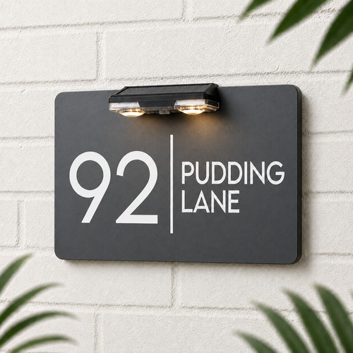 House number plaques door - number,