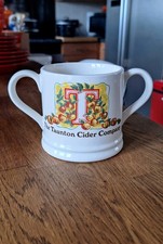 WADE POTTERIES:   1979 TAUNTON CIDER TWIN HANDLED MUG - SUPER SOUND CONDITION!