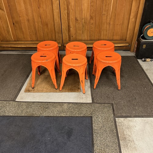 Vintage reclaimed metal stools - vintage,