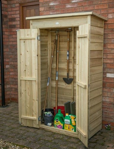4x2 wooden garden shed overlap - garden,