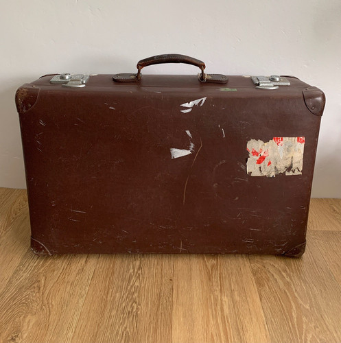 Vintage suitcase globe trotter - vintage,