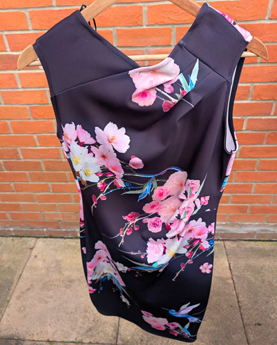 Lipsy london black pink floral - lipsy,