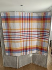 Vintage French Linen Plaid