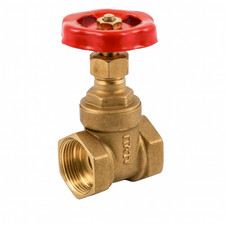 1/2" F x F Brass Gate Valve