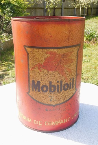 Vintage large mobil oil - vintage,