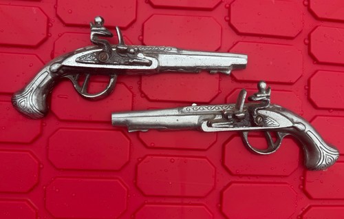 Vintage pair antique flintlock - pair,