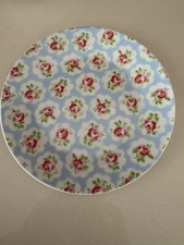 Cath Kidston Blue Side Plate Provence Rose Design 18cm
