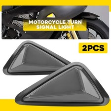 Motorcycle 2x Flush Mount LED Turn Signals Indicator Blinker Light White Amber
