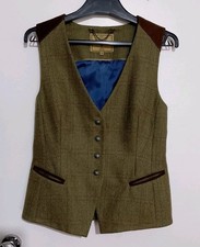 Dubarry Women's 100% Wool Tweed Waistcoat UK10