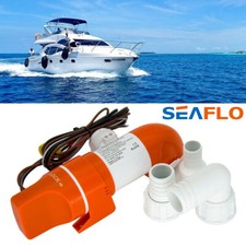 SEAFLO 1100GPH Bilge Pump Automatic Boat Marine Water Pump Low Profile 12V