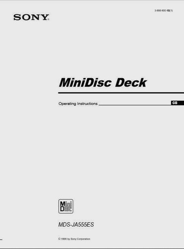 Sony mds ja555es minidisc - sony,