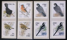 IRELAND 2002-3 BIRDS COIL SET COMPLETE MNH SELF ADHESIVE VERTICAL PAIRS