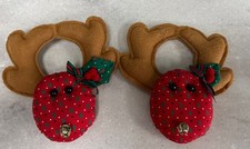 1987 Avon Jolly Reindeer Christmas  Door Trimmer with Bell Vintage