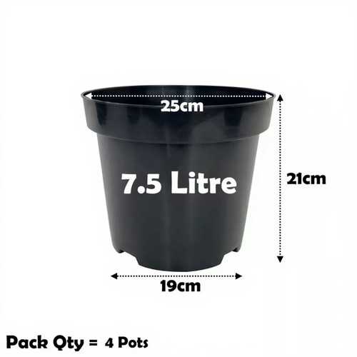 Litre black plant - 7.5,