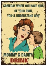 Metal Bar Signs Vintage Style - Ideal for Pub Shed Bar Office Man Cave Home Gift