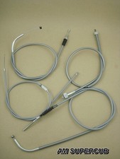 Cable Set Honda C92 CA92 C95 CA95 Throttle Clutch Speedometer Brake GREY