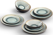 MY HOME dinner service Liane (12 pieces), 4 person, stoneware, dinnerware set in tren
