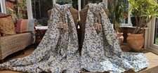 FLORAL INTERLINED CURTAINS 80"