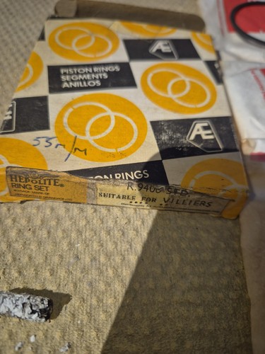 Vintage hepolite piston rings - piston,