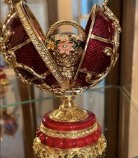 House of Faberge Red Egg with