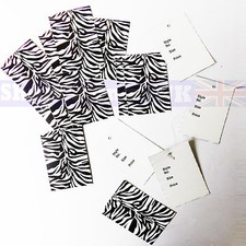 NEW STYLE NO/SIZE/PRICE ZEBRA SKIN CLOTH/ GARMENT REFERENCE TICKETS/STOCK/TAGS 