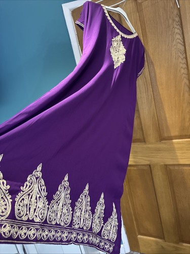 Moroccan gandoura kaftan dress - gandoura,