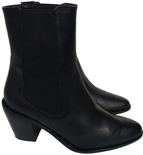 Zara women black leather - women's,