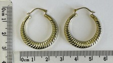 9ct Gold 375 Creole Earrings -