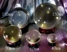 PAG001 Feng Shui Wiccan Scrying Crystal Ball 30mm - 200mm