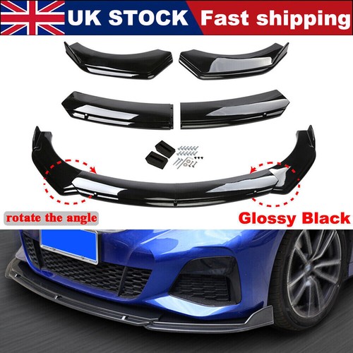 Glossy black car front bumper - car,