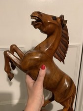 Wooden Carved Horse Statue