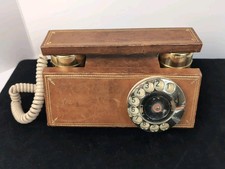 Vintage Brown Leather Rotary