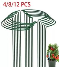 12x Round Metal Plant Supports Stake For Peonies Hydrangea Strong Stakes Garden