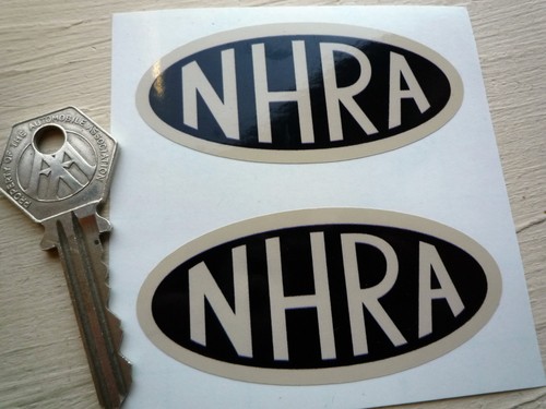 Nhra black beige oval - &,