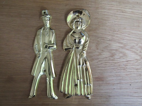 Vintage retro toilet plaque - retro,