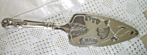 Silver plated cake tart - plated, /