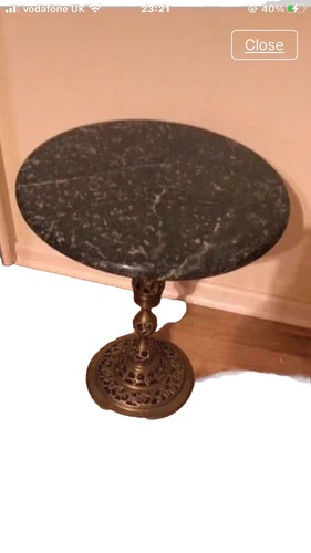 Marble topped table vintage - topped,