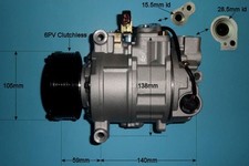 AutoAir Aircon Compressor 14-9721P For Audi A4 Allroad B8 Lifetime Warranty